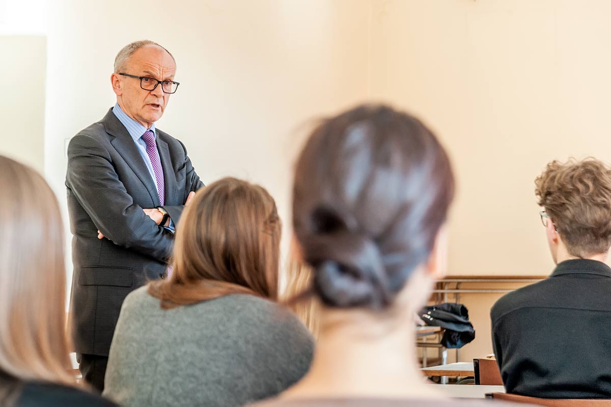 prof. Piotr Ponikowski spotkanie ze studentami WNoZ umedwroc